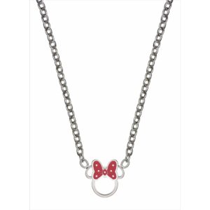 COLGANTE ACERO PLATEADO LAZO LUNARES MINNIE DISNEY