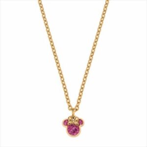 GARGANTILLA ACERO DORADO PIEDRAS ROSAS MINNIE DISNEY