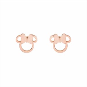 PENDIENTES ACERO ROSE SILUETA MINNIE DISNEY